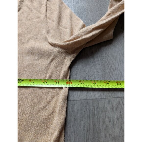 J.Crew Beige Sweater Leopard Graphic Print Womens Long Sleeve Lightweight - Picture 8 of 8